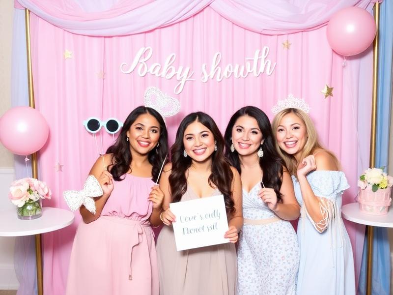 Baby shower photo booth