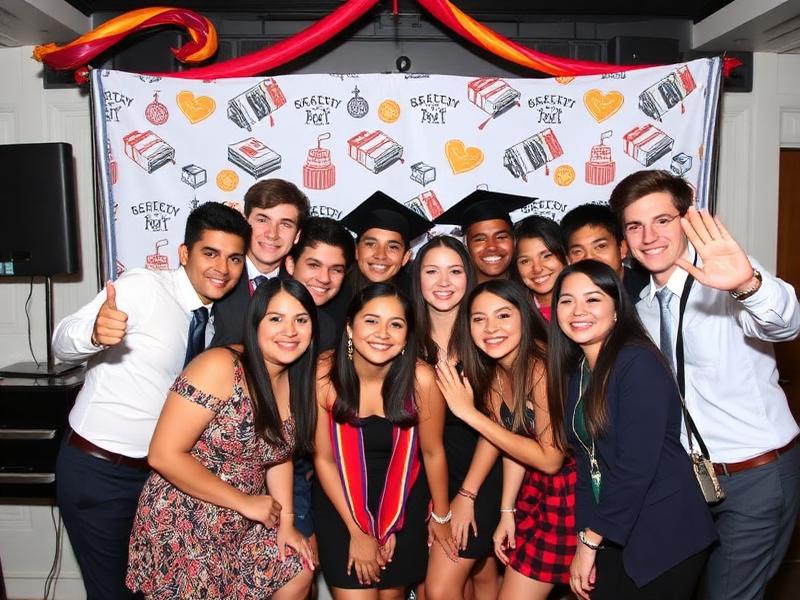 Graduation party photo booth