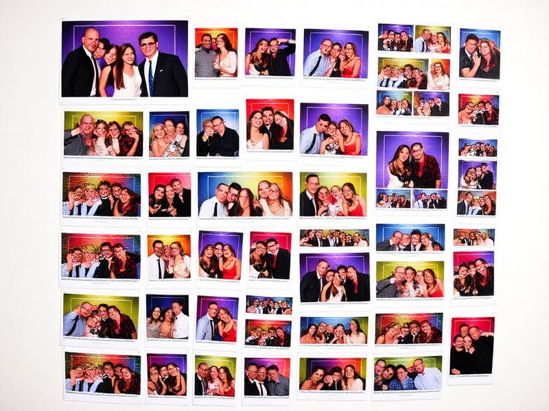Photo wall collage from events